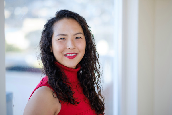 Red dress horizontal headshot 1