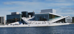 Oslo Opera House seen from Langkaia