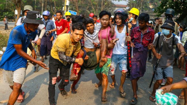 At Least 4 People Shot Dead In Myanmar Anti-Coup Protests 1 604e081b260000d703d85304