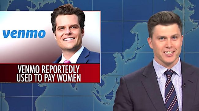 Colin Jost Skewers Matt Gaetz's Worst Supporters Ever On 'SNL' 1 60729efd2200006100f045ba