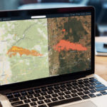 Mockup Laptop withfornia wildfire