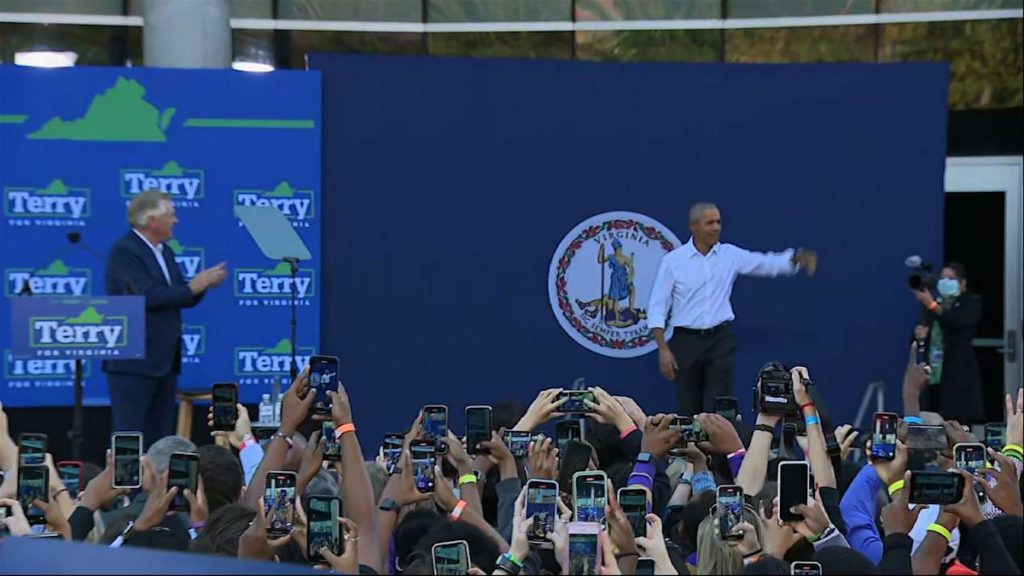 Obama criticizes Youngkin in Va. governor's race 1 6174915cb50f60298a8b9677 o U v2