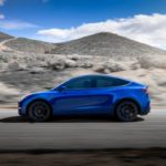 Model Y Side Blue