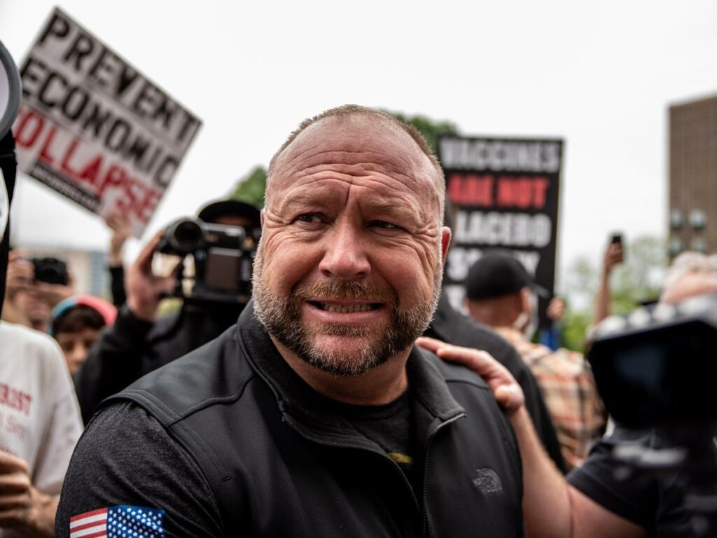 Families of the Sandy Hook shooting victims have rejected Alex Jones' $120,000 settlement offer, calling it a 'desperate attempt' to 'escape public reckoning' 1 946e7eedc5bc76b1b6fec01b85d69c64