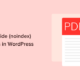 how to hide nonindex pdf files in wordpress og