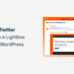 how to promote twitter page with lightbox popup
