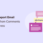 export email address from comments in wordpress og