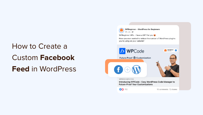 how to create a custom facebook feed in wordpress og