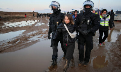 German Police Escort Activist Greta Thunberg and Others Away at Coal Mine Protest